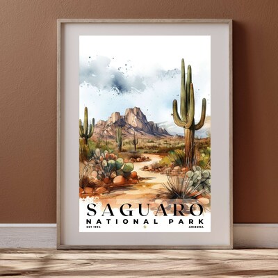 Saguaro National Park Poster, Travel Art, Office Poster, Home Decor | S4 - image4